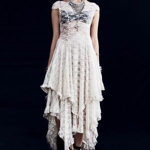 Free People French Courtship Slip Lace Dress XS
